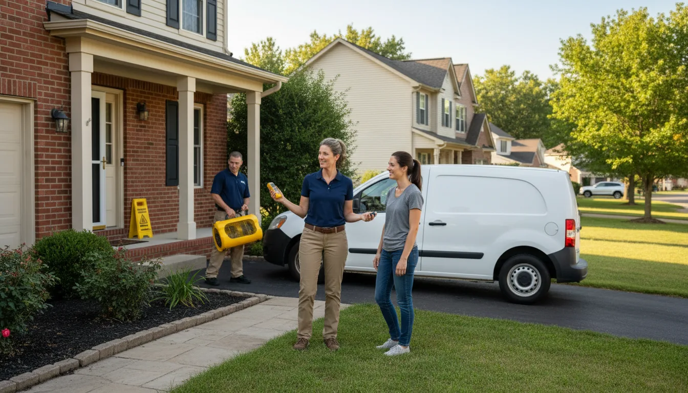 Residential water damage restoration in North Billerica, MA